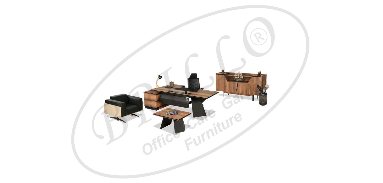 İnka Etajerli Makam Takımı - Ofis mobilyası - Ofis mobilyaları